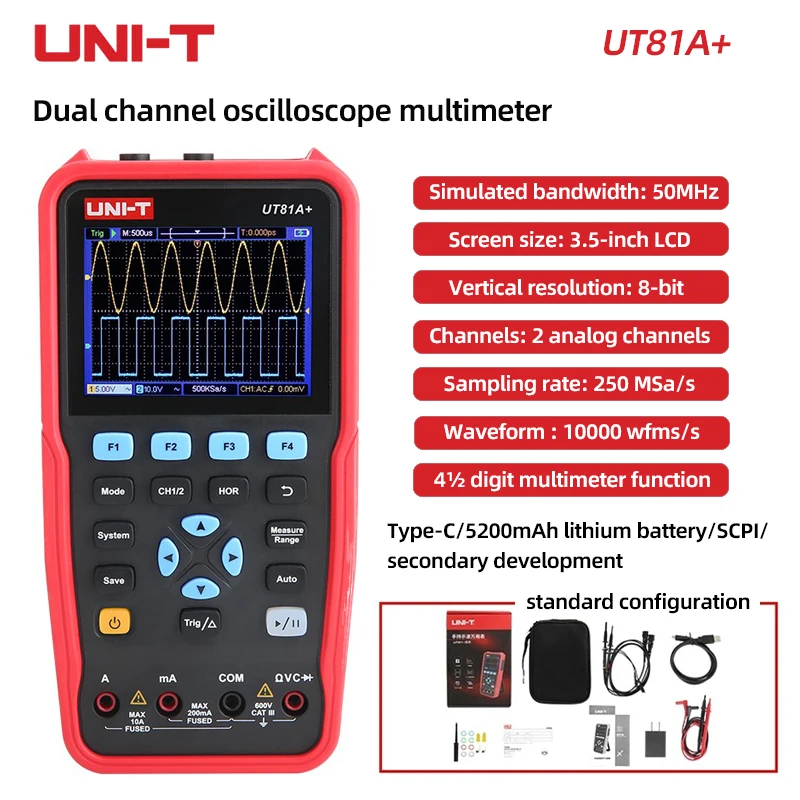 UNI-T UT81A+/UT81B+/UT81C+/UT81D+ High precision dual channel
