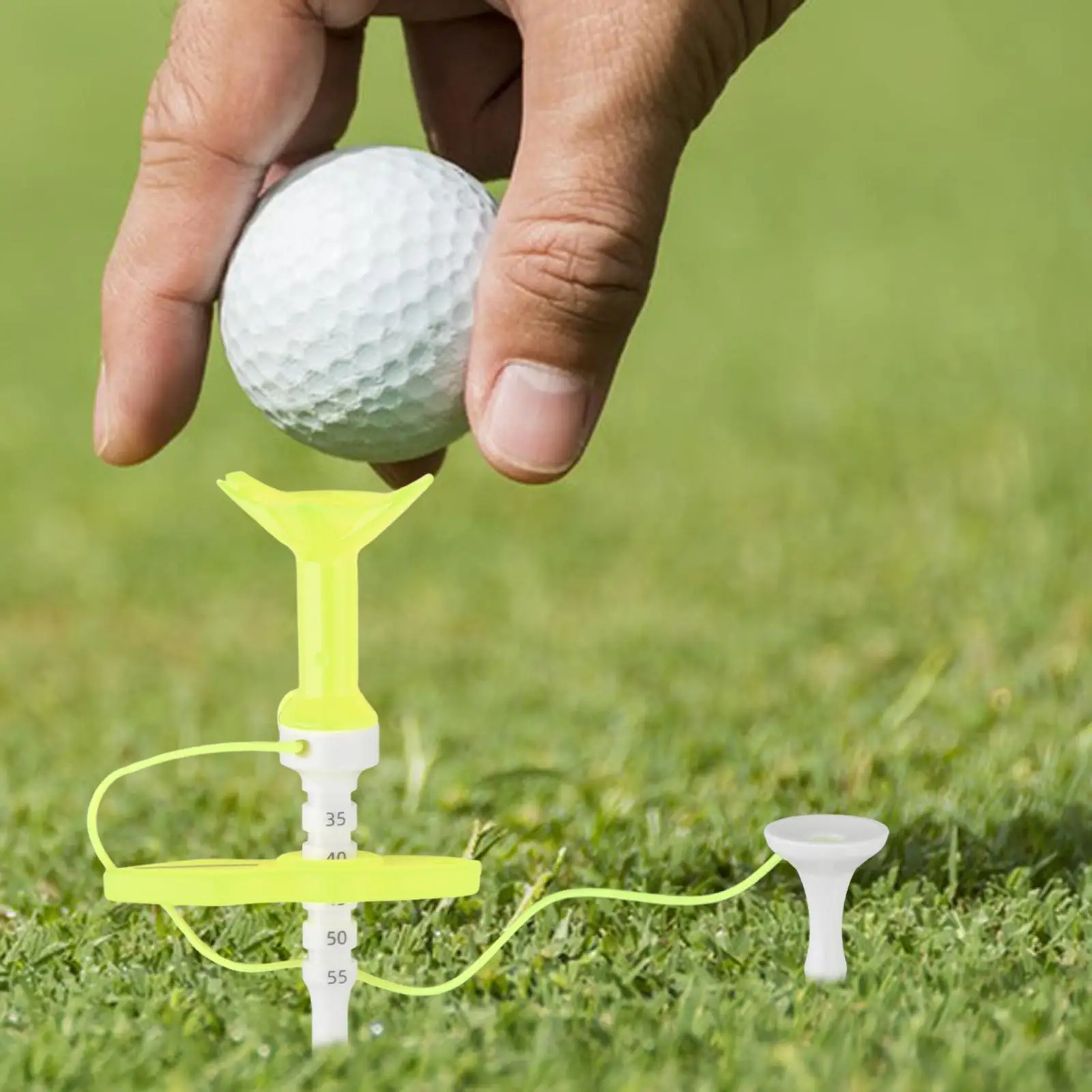 Golf Tee Adjustable Height Golf Accessories Directional Design Golf Guide Limit Tee for Practice Driving Range Outdoor Training