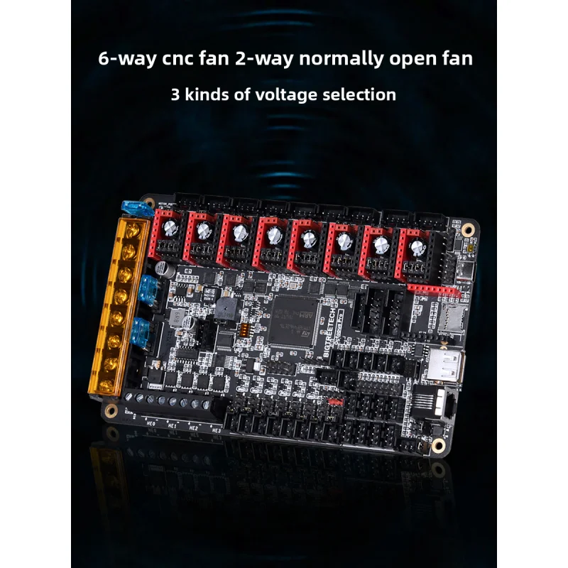 

Материнская плата для 3D-принтера BIGTREETECH Octopus Pro Voron, восьмиосная, 60 В, высокое напряжение 429/H723