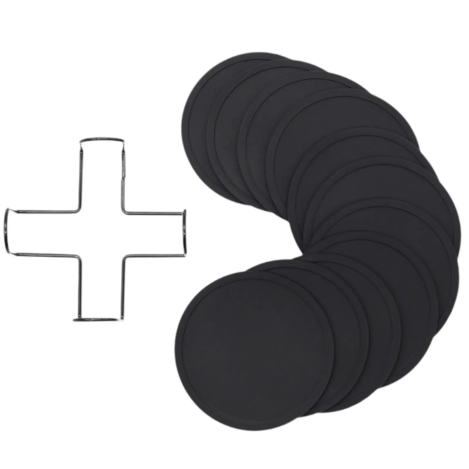 

12x Coffee Coasters Placemat Anti Scalding Decor Non Stick Gift Silicone Cup Mat Mug Coaster for Bar Desk Party Kinds of Cups