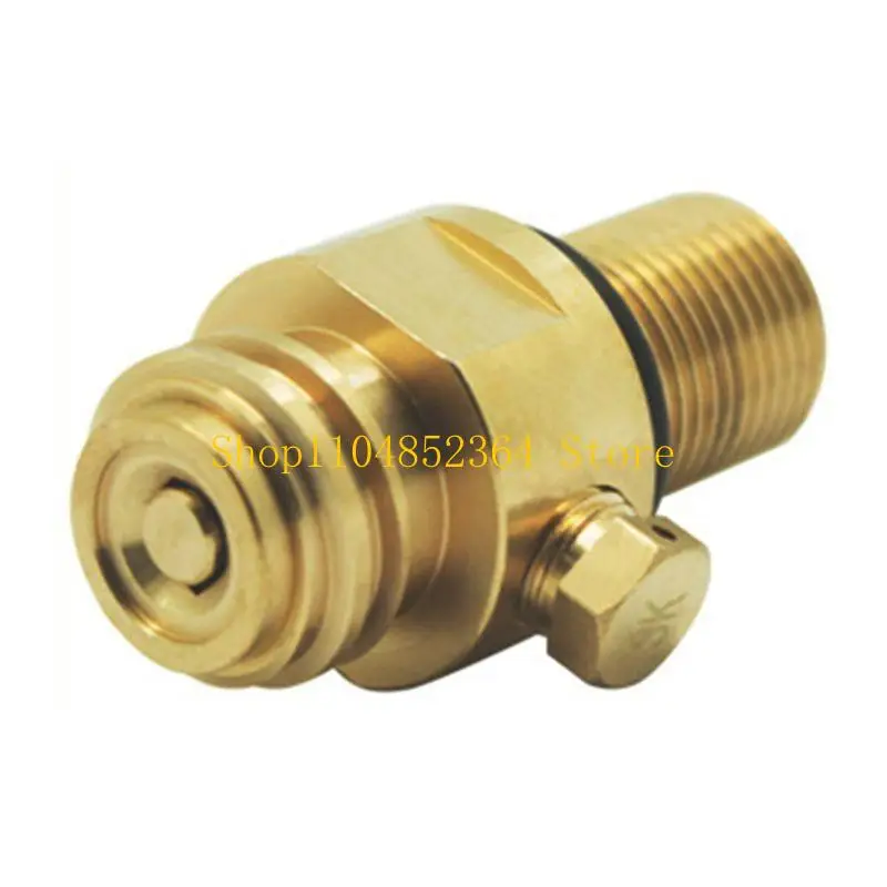 

652F Cylinder CO2 Refill Adapter TR21-4 Thread Converter Fit for W21.8-14 Connector