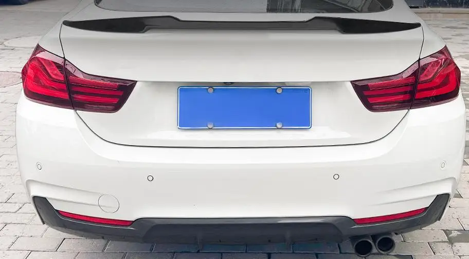 

Aggressive Carbon Fiber Blade Rear Wing GT Style Trunk Spoiler Aerodynamic Knife Edge Design Dual Strut Mount
