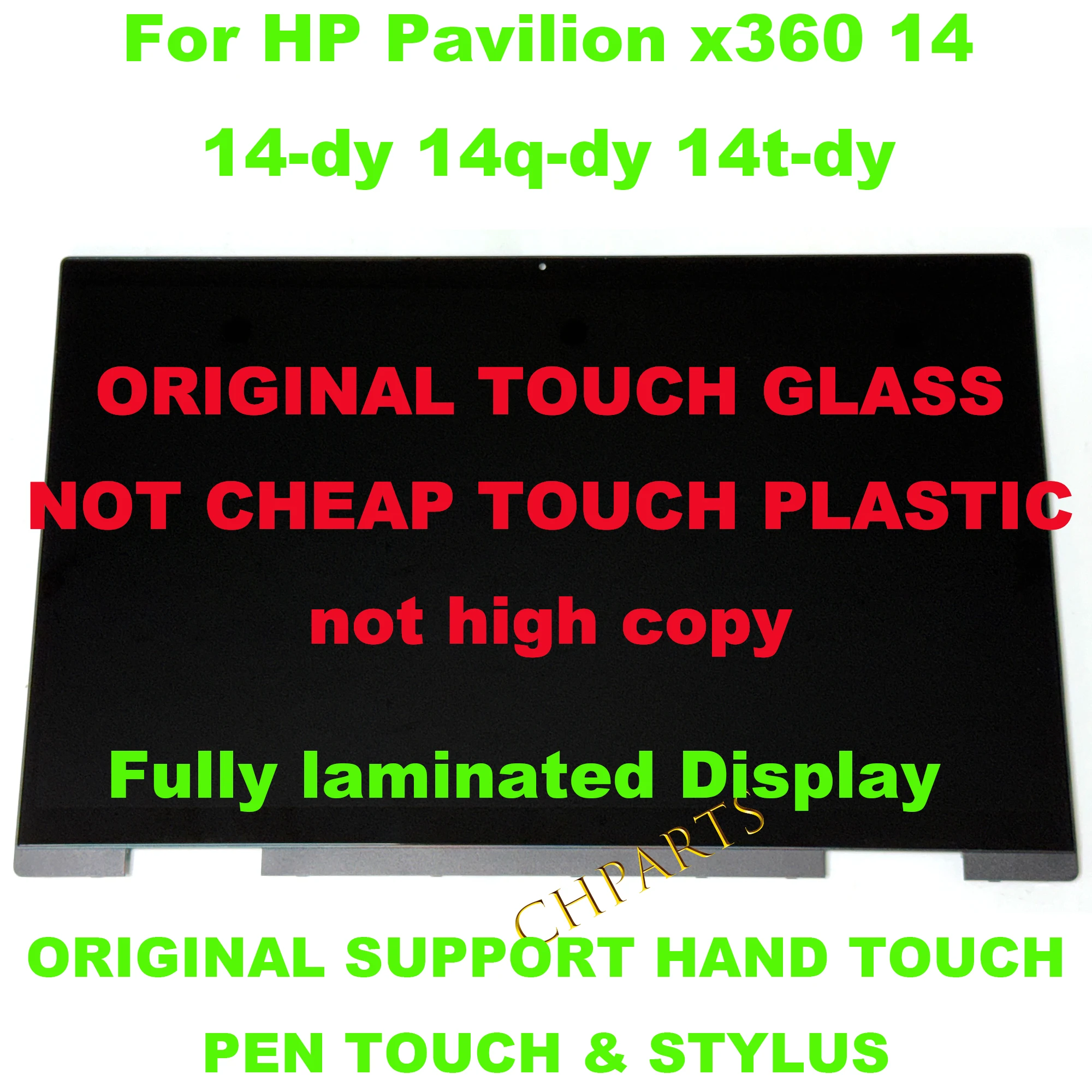 For HP Pavilion X360 Convertible 14-DY 14M DY 14t -DY Display Touch Screen Digitizer Replacement Assembly Frame FHD 14 DY