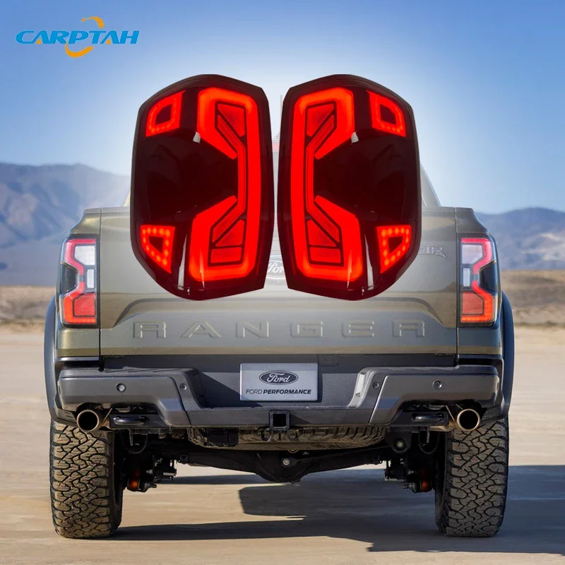 

Car LED 12V Taillight For Ford Ranger T9 2022 2023 Rear Running Lamp Brake Reverse Turn Signal Waterproof Car Accessories
