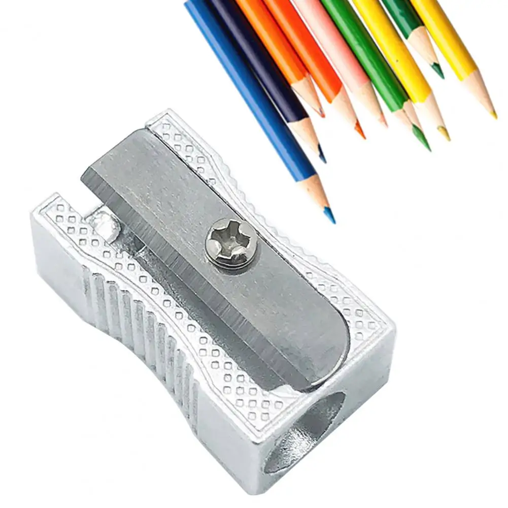 Compact Pencil Sharpener Office Pencil Sharpener Compact Pencil Sharpener Set Non-slip Base Single Hole Hand Held for School