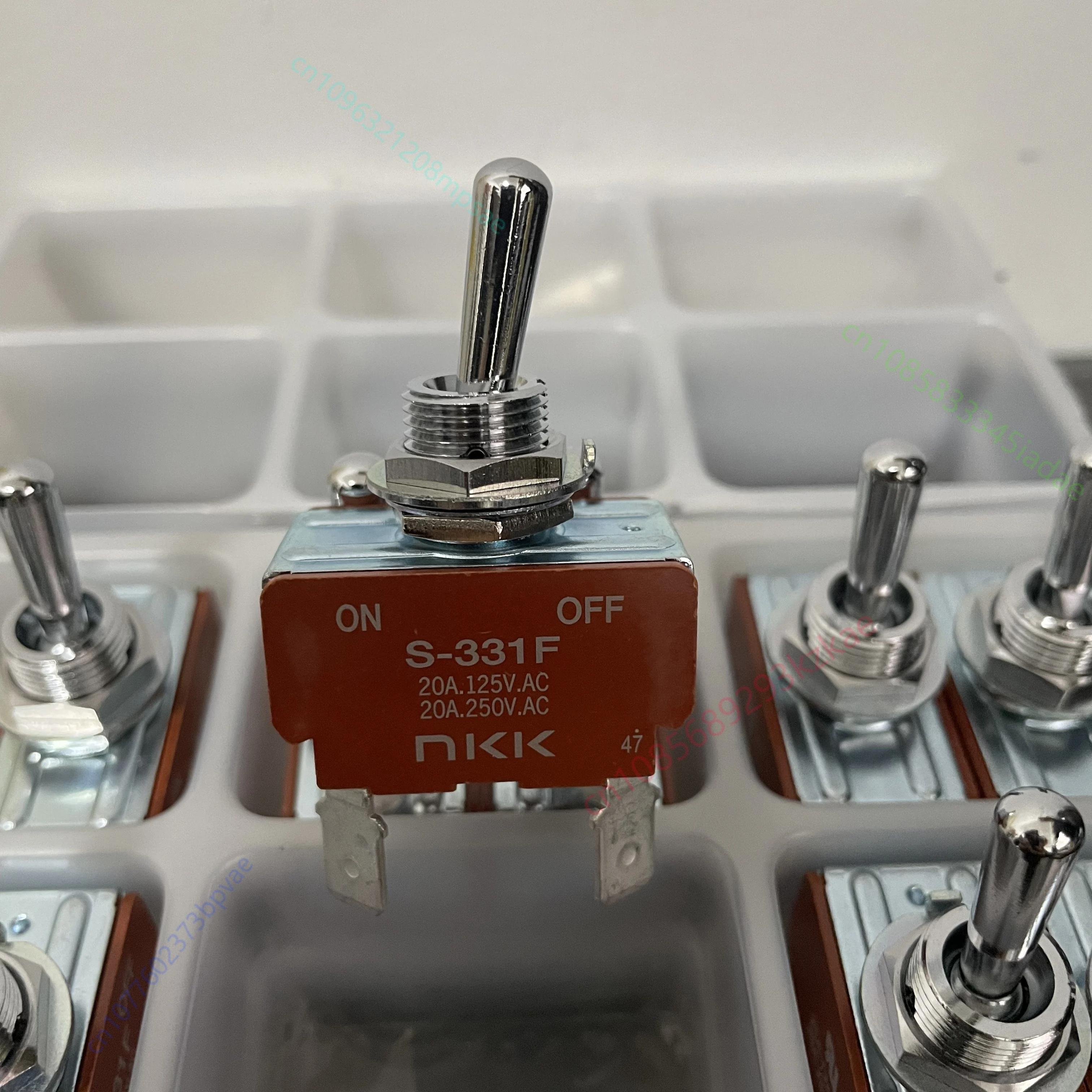 1pcs S-331F original NKK four-legged two-position self-locking knob switch S331F rocker switch On-Off 20A