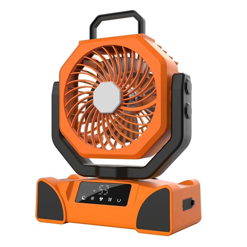 Rechargeable Tent Fan with Integrated LED Lighting Remote Control Convenience and a Robust 20000mAh Battery Life