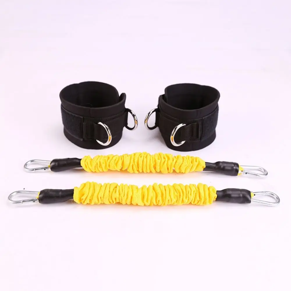 Professional 20LB-80LB Taekwondo Training Belt Thicken Elastic Resistance Bands Black Anti-Break Elastic Training Band Cross Fit