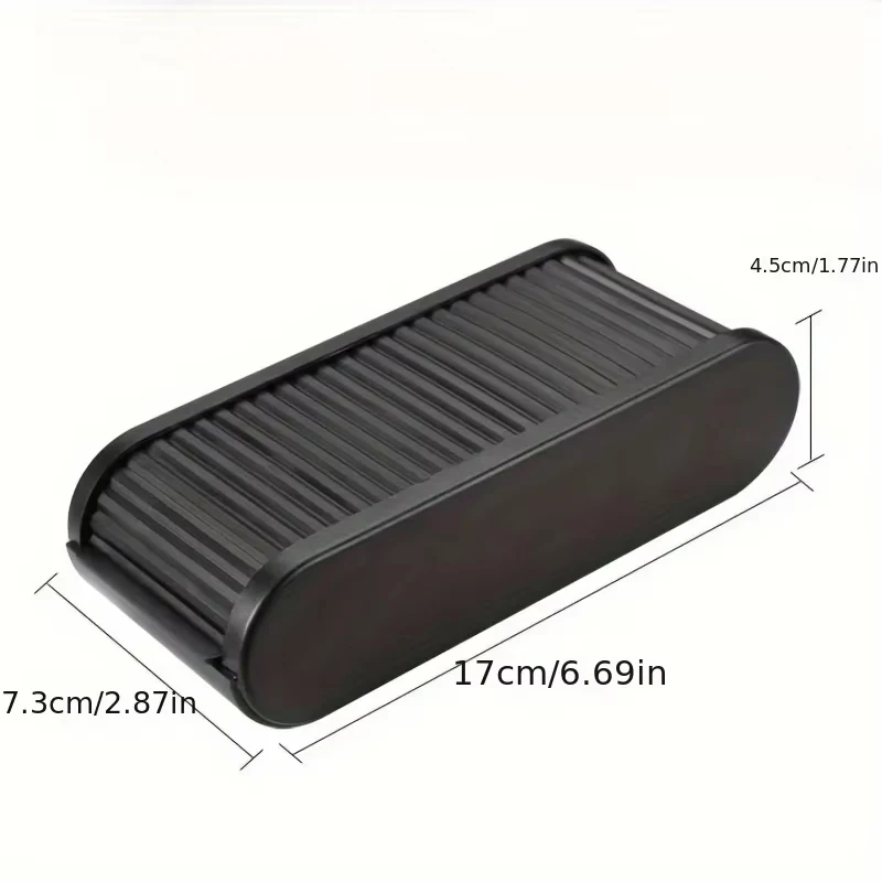Car Center Console Storage Box, Universal Dashboard Organizer with Lid, Telescopic Coin Glasses Holde Auto Interior Storage view 6