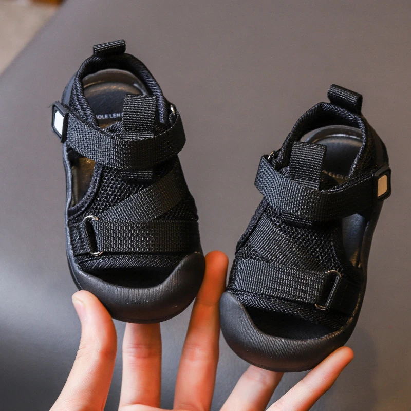 Babys andalen geschlossene Zehen Herren Sommer Baby Kleinkind Schuhe Damen 1-2 Jahre alt 3 weich besohlte rutsch feste atmungsaktive Strands chuhe