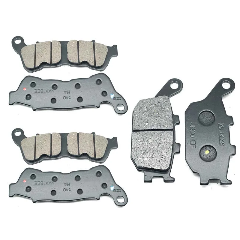 For HONDA Transalp 700 XL700V ABS Hornet 600 CB600F CB600 2007 2008 2009 2010 2011 XL700 CB600 F V Front&Rear Brake Pads Set Kit