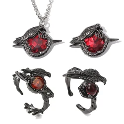 Game Love And Deepspace Sylus Crow Cosplay Ring Necklace Badge Cosplay Props Fans Gift Men Women Backpack Jewelry Accessories