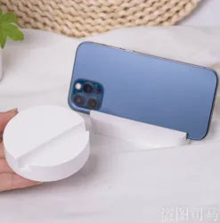 DIY Resin Phone Stand Silicone Mold Cement Business Card Holder Terrazzo Cement Mold Homemade Cellphone Holder for iPhone