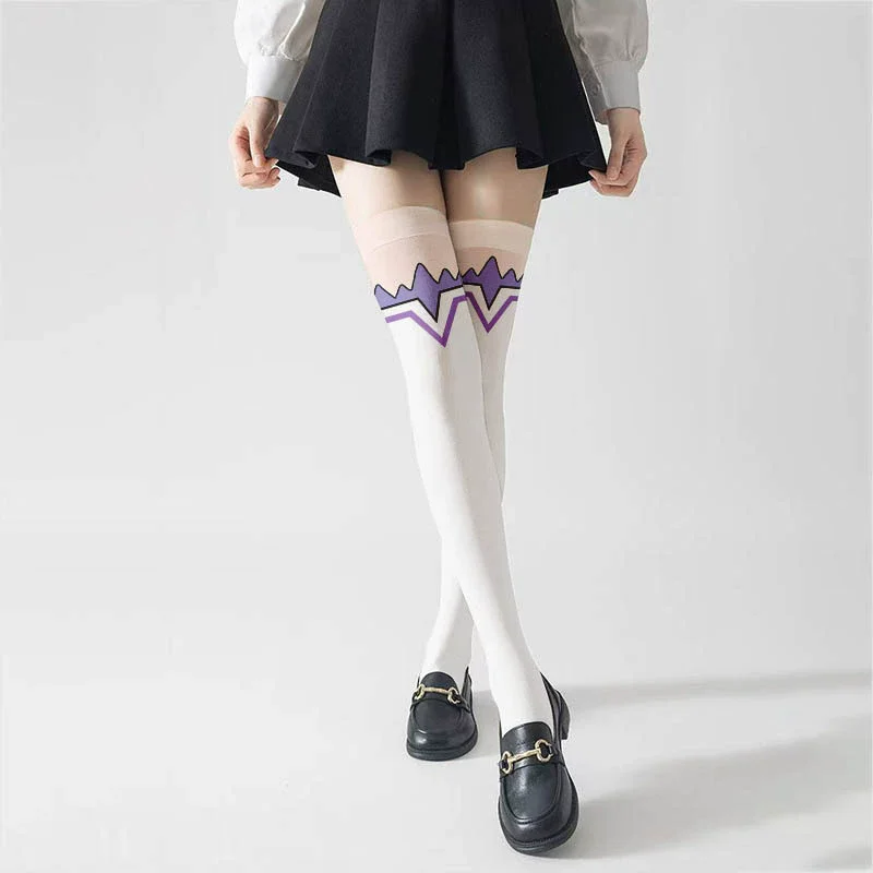 Anime Re Life dans un monde différent de zéro Emilia Cosplay bas genou chaussettes hautes collants pour fille bas en Nylon