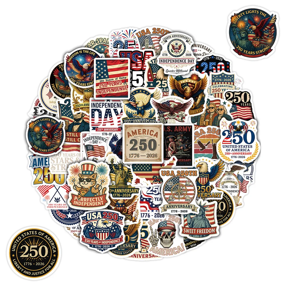 50Pcs Usa 250Th Ann…