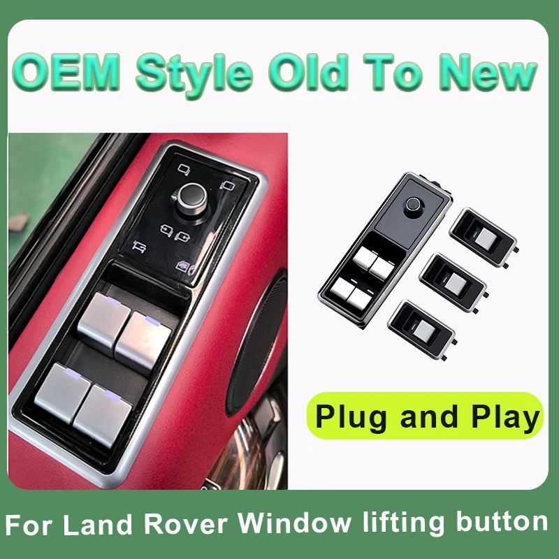 

Window lift button For Land Rover Range Rover L405 Sport L494 Discovery 5 glass panel control digital switch Retrofit kit