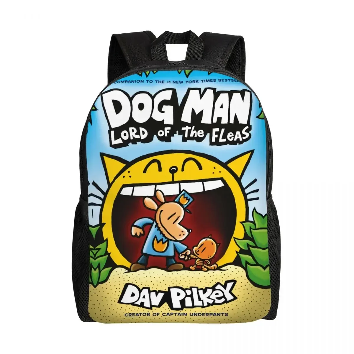 กระเป๋าเป้การ์ตูนลายมังงะสุนัขตลกๆ สำหรับผู้หญิงและผู้ชาย กระเป๋าหนังสือแบบพื้นฐานสำหรับนักเรียนนักศึกษา