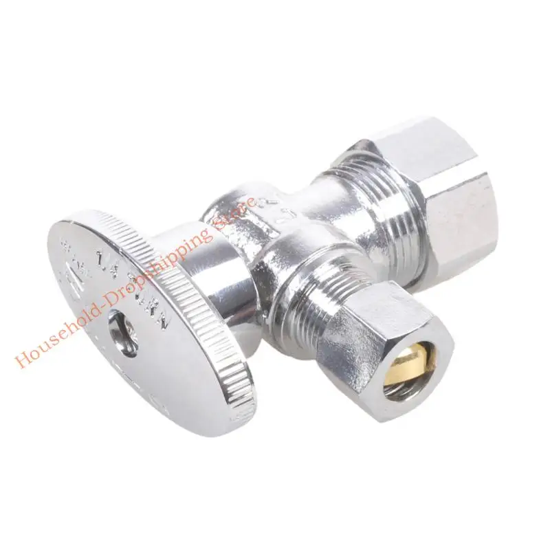 صمامات السباكة النحاسية المتانة 5/8 بوصة، مدخل بوصة، التحكم في تدفق المياه 3/8 بوصة 85AD #3