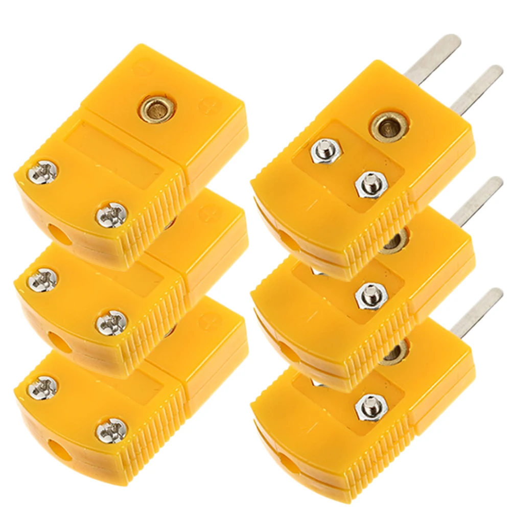 3 juegos de enchufe de termopar tipo K, adaptador macho hembra, Kit de reparación de cable de extensión, adaptador de termopar, enchufe tipo K