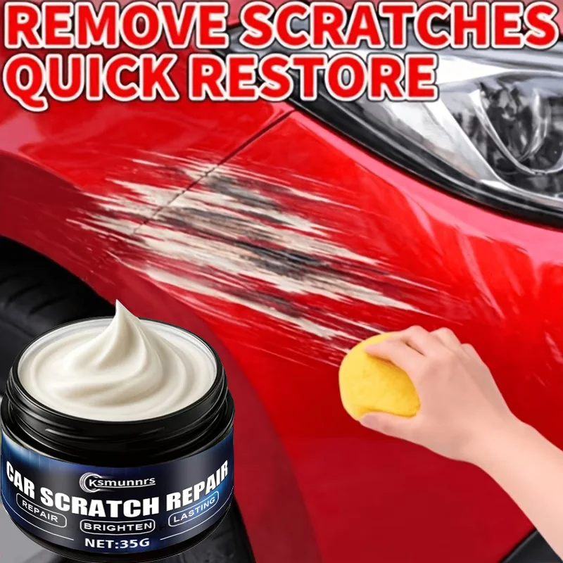Car Scratch Remover Paste, Auto Paint Polishing Compound for Light Scratches, Surface Marks, Swirl Marks and Color Restoration