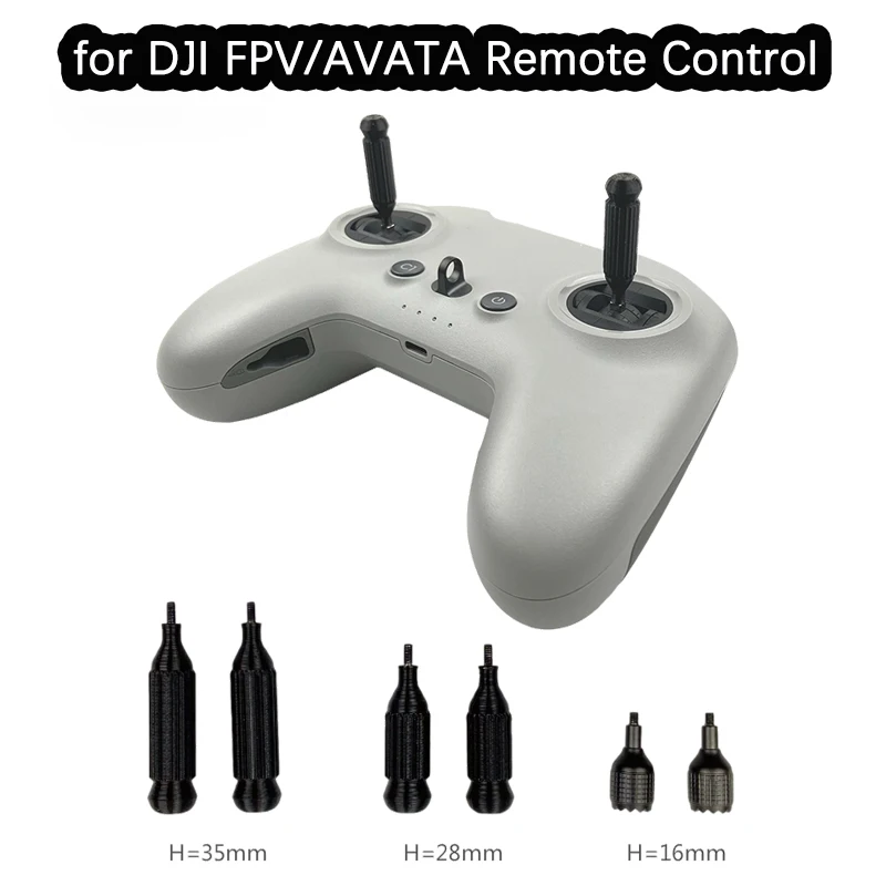 Height Extend JoystickFor DJI FPV AVATA Drone Handle Remote Controller Sticks Lengthen Increase Sensitivity Long Thumb Rocker