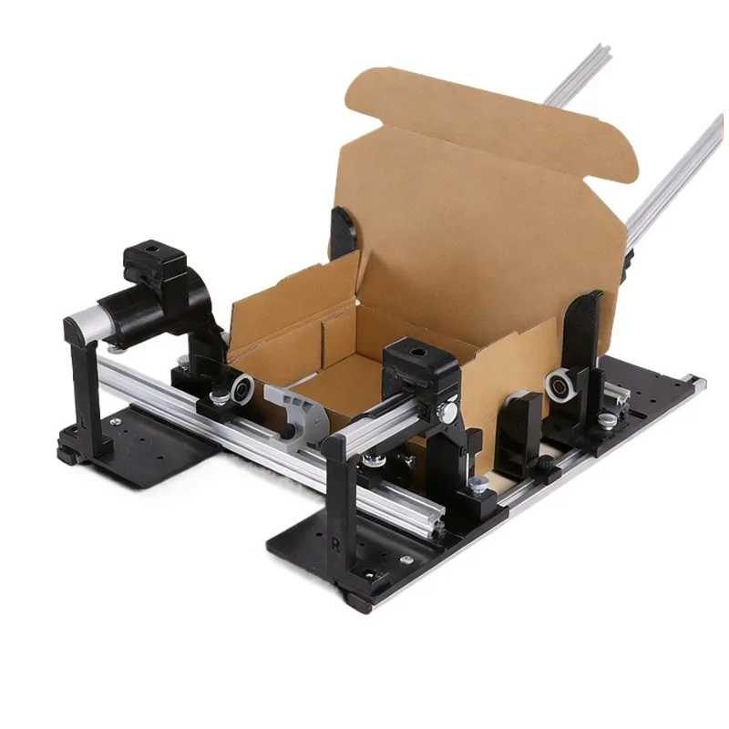 Adjustable Size Folding Carton Box Creaser Clamp Manual Packaging Tool Easy Fold Airplane Box Forming Helpe