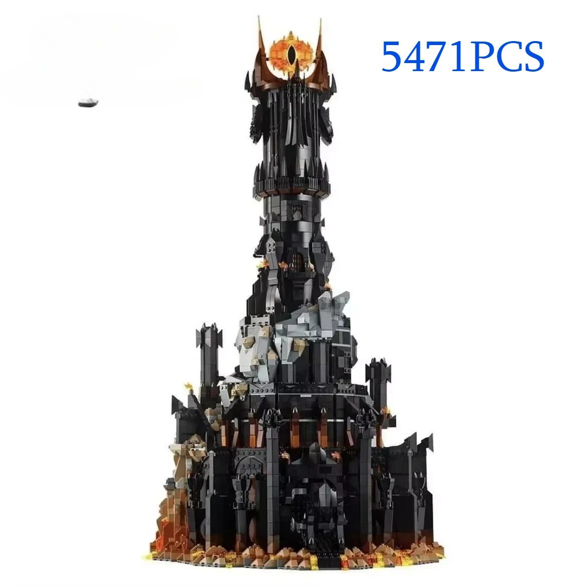 Black Tower Building Blocks Boy Toys Adult Birthday Gifts