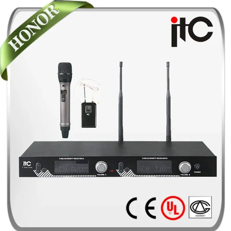 ITC PA System LCD Wireless Uhf Microphone