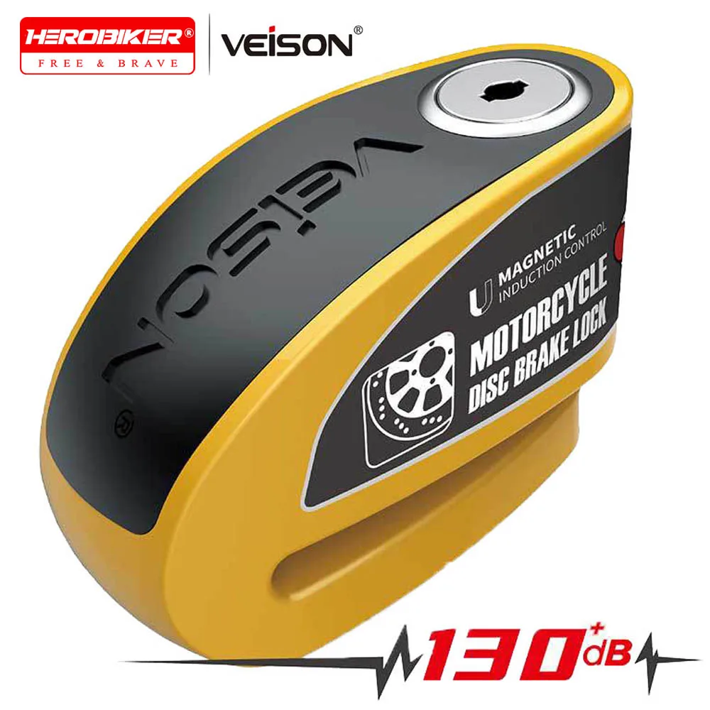 

Motorcycle Alarm Lock 110dB Alarm Waterproof Anti-Theft Security Padlock Moto Alarma Moto Bike Safety Protection Accessories