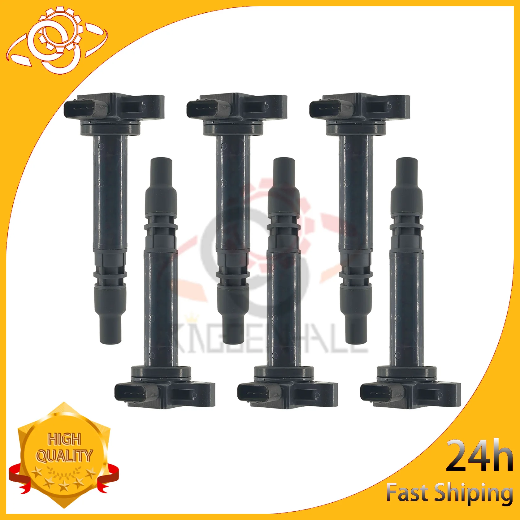 

6PCS Ignition Coil FOR Toyota 4Runner 1999-2000 2.7L Tacoma 2000- 2004 2.4L 2.7L 90919-02237 UF323 E2010028203A5 ZSE186 ZSE186
