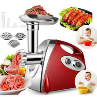 2800W Max Electric Meat Grinder fuel Heavy hard Meat Mincer Sausage grounder Stainless Steel Food Processor Sausage Stuffer