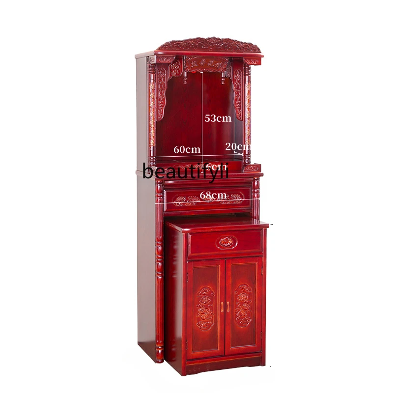 

Buddha Niche Clothes Closet Worship God of Wealth Cabinet Worship God Avalokitesvara Cabinet Living Room Incense Cabinet