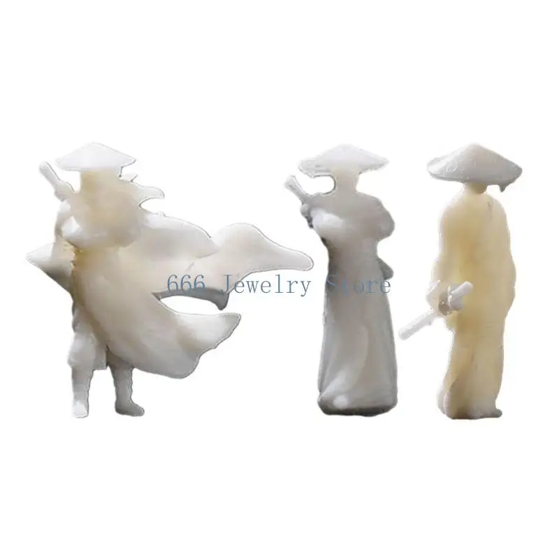 

F2TD Miniature Resin Figures for Bonsai and Aquarium Landscaping Exquisite Statuettes Handcrafted Decorations Silicone Mould