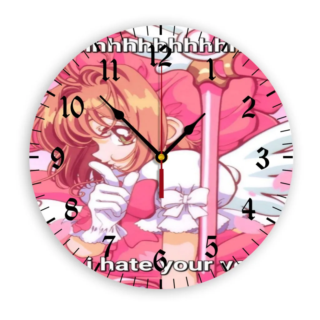 Cardcaptor Sakura Magic Circle Wall Clock Modern 3D for Home Office Hotel Restaurant School Decoration