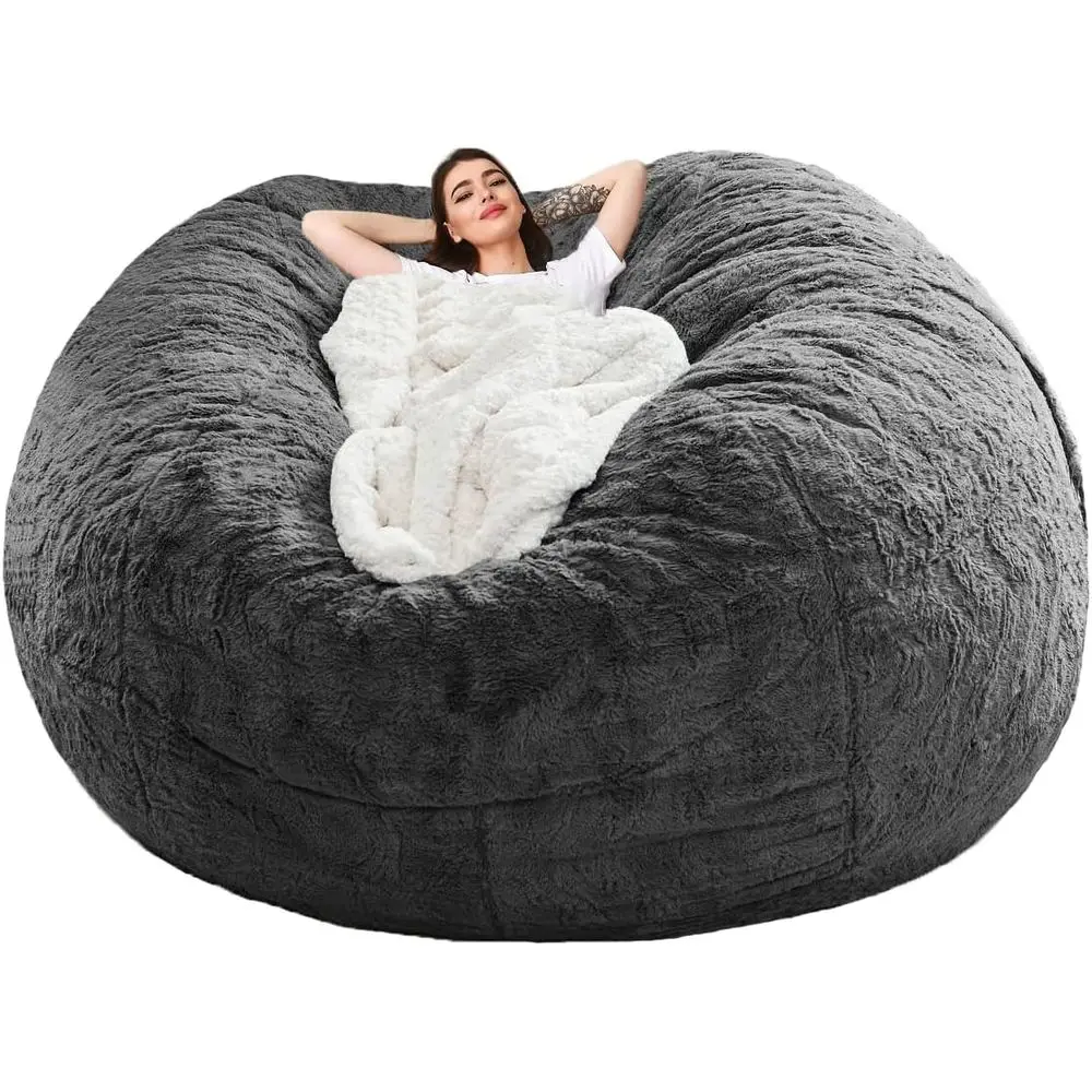 

Серый чехол для дивана-мешка, 6T, 153x65 см