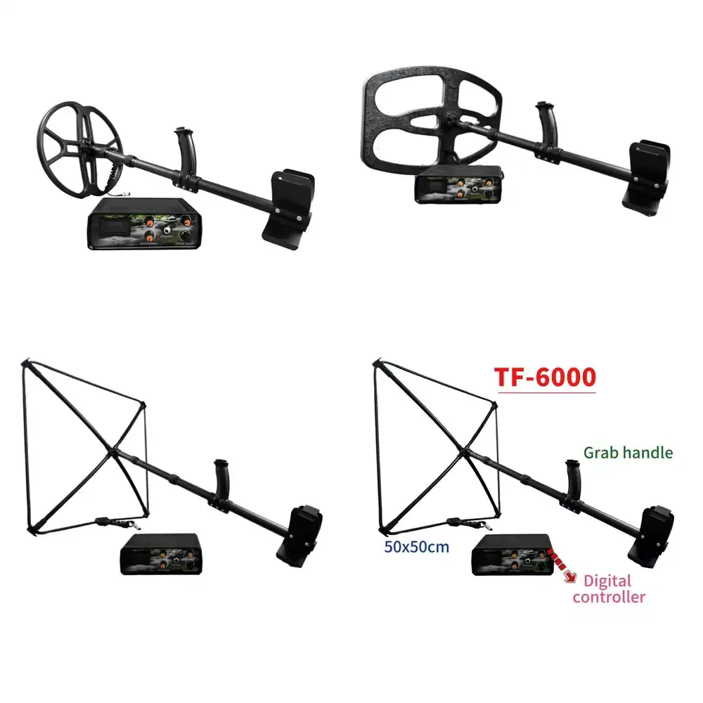 YCYL TF6000 Professional Waterproof IP68 Metal with Pinpointer 1.5-2m Sensitivity for Underground Gold Detection