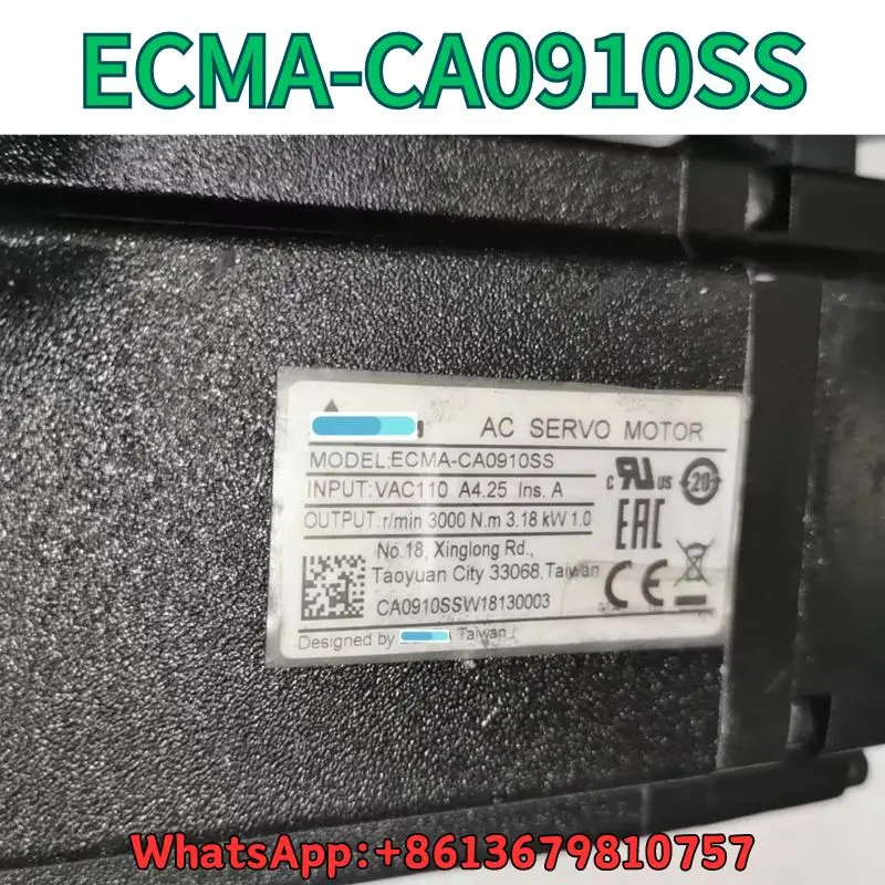 Used Servo motor ECMA-CA0910SS test OK Fast Shipping