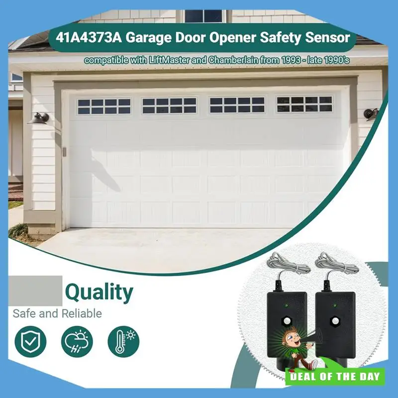

24-Hour Delivery 41A4373A Garage Door Safety Sensor For Liftmaster & Chamberlain Openers Sensor And Bracket
