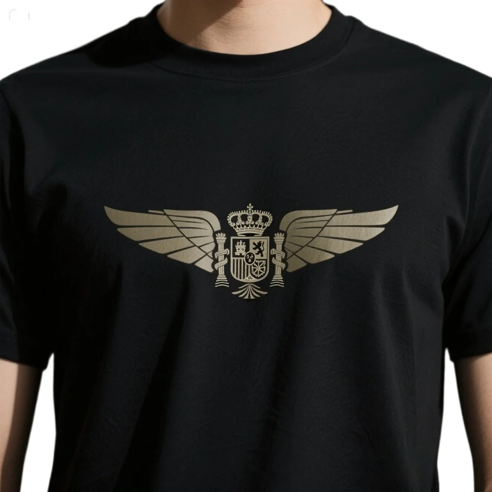 

Spanish Air Force Badge Military Style T-Shirt 100% Cotton O-Neck Summer Short Sleeve Casual Mens T-shirt Size S-3XL