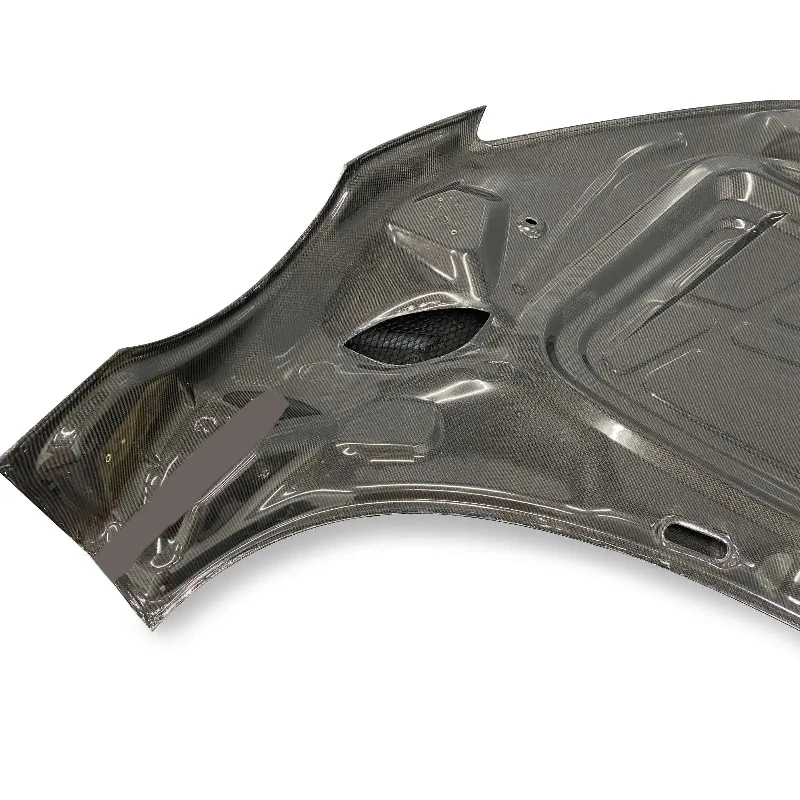 Superior Quality Carbon Fiber Engine Hood Bonnet Fastener-equipped Impact-buffered Modified Part Gen 2 2017-2018