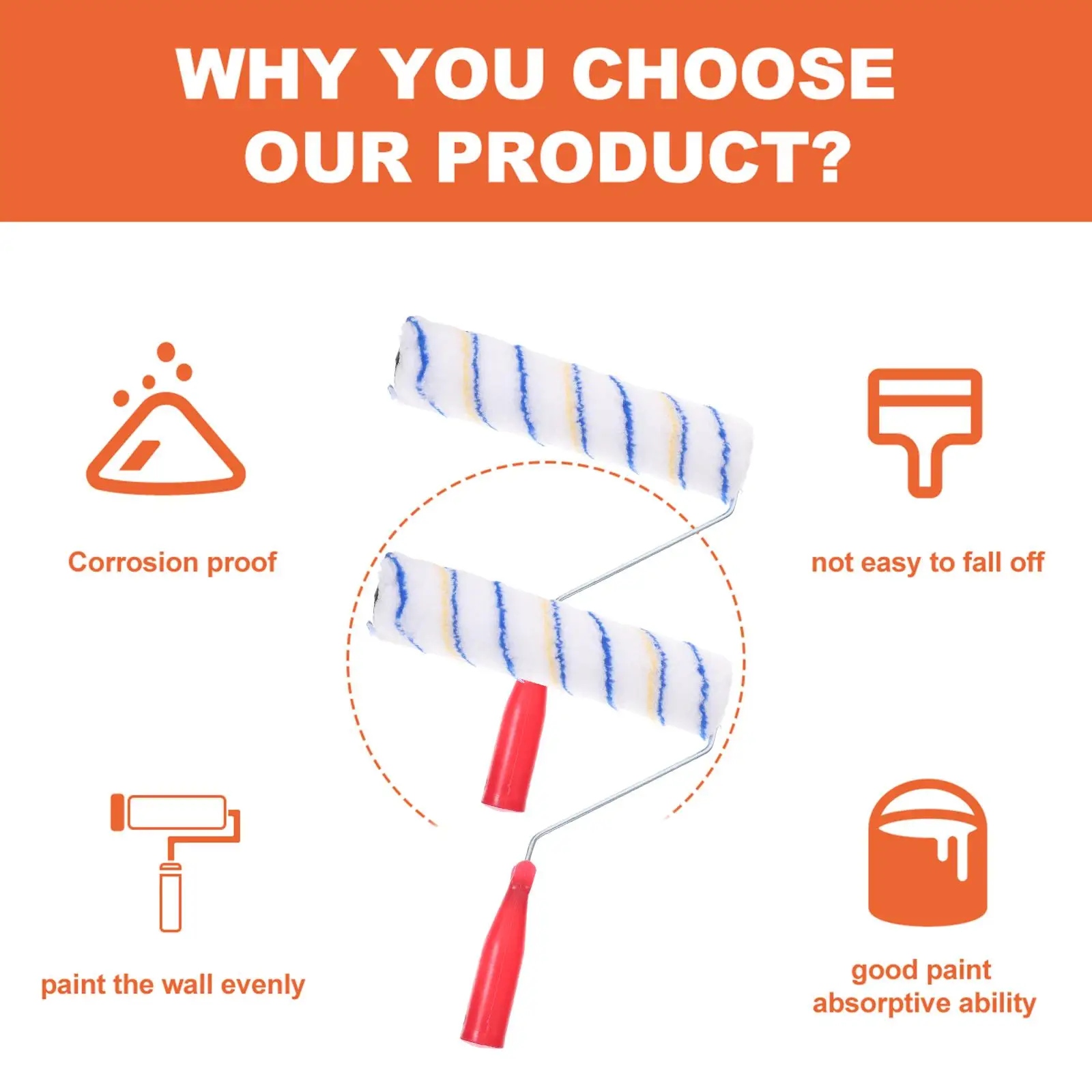 roller brush wall paint brush wall painting tool paint roller brush