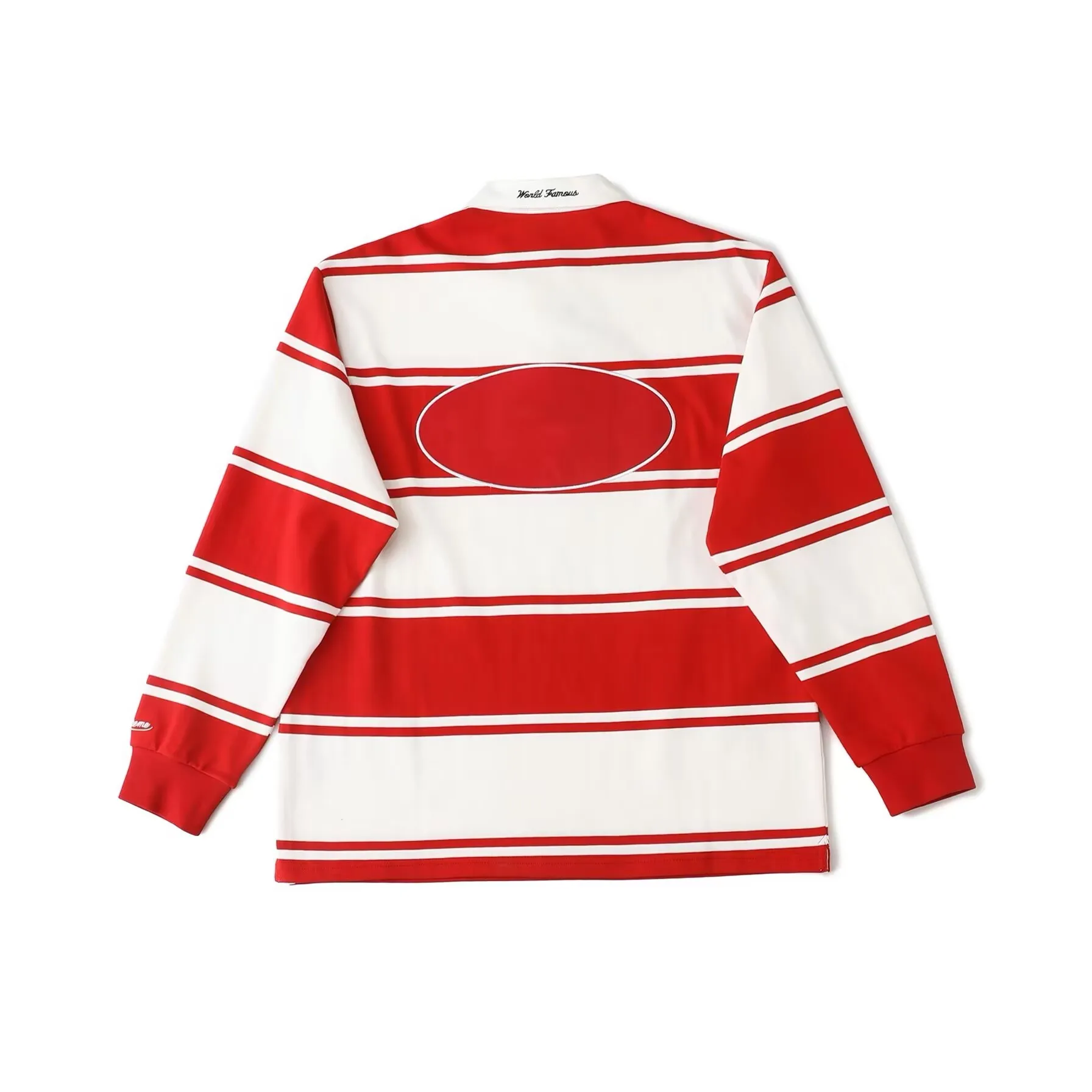 

American Sle Long Sve T-irt irt Vuu Stripe Rugby Logo Embroidery Letter Pattern Breathable Comfortable Casual Wear