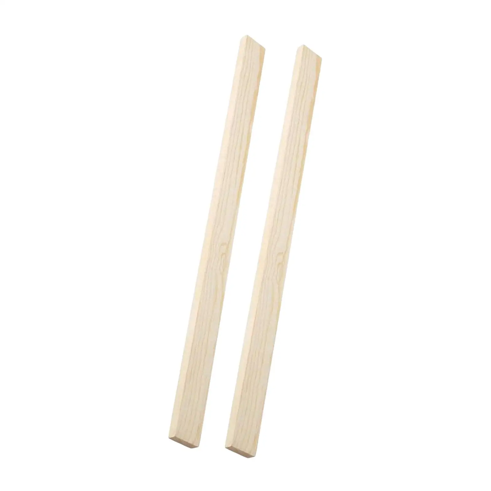 2Pcs Lightweight Measuring Dough Strips Cooking Wooden Rolling Pin Guides