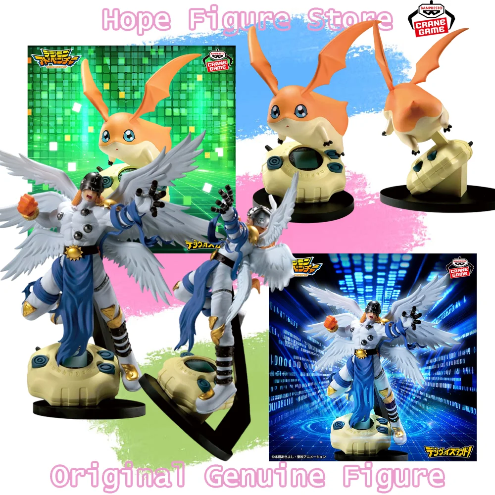 In Stock Genuine BANPRESTO Digivice Digimon Adventure Angemon Patamon Figure Anime Model Toy