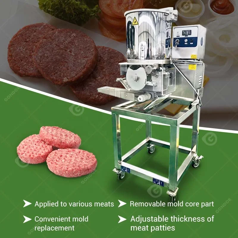 Industrial Burger Form Hamburger Commercial Fully Automatic Easy Operation Chicken Nugget Make Machine