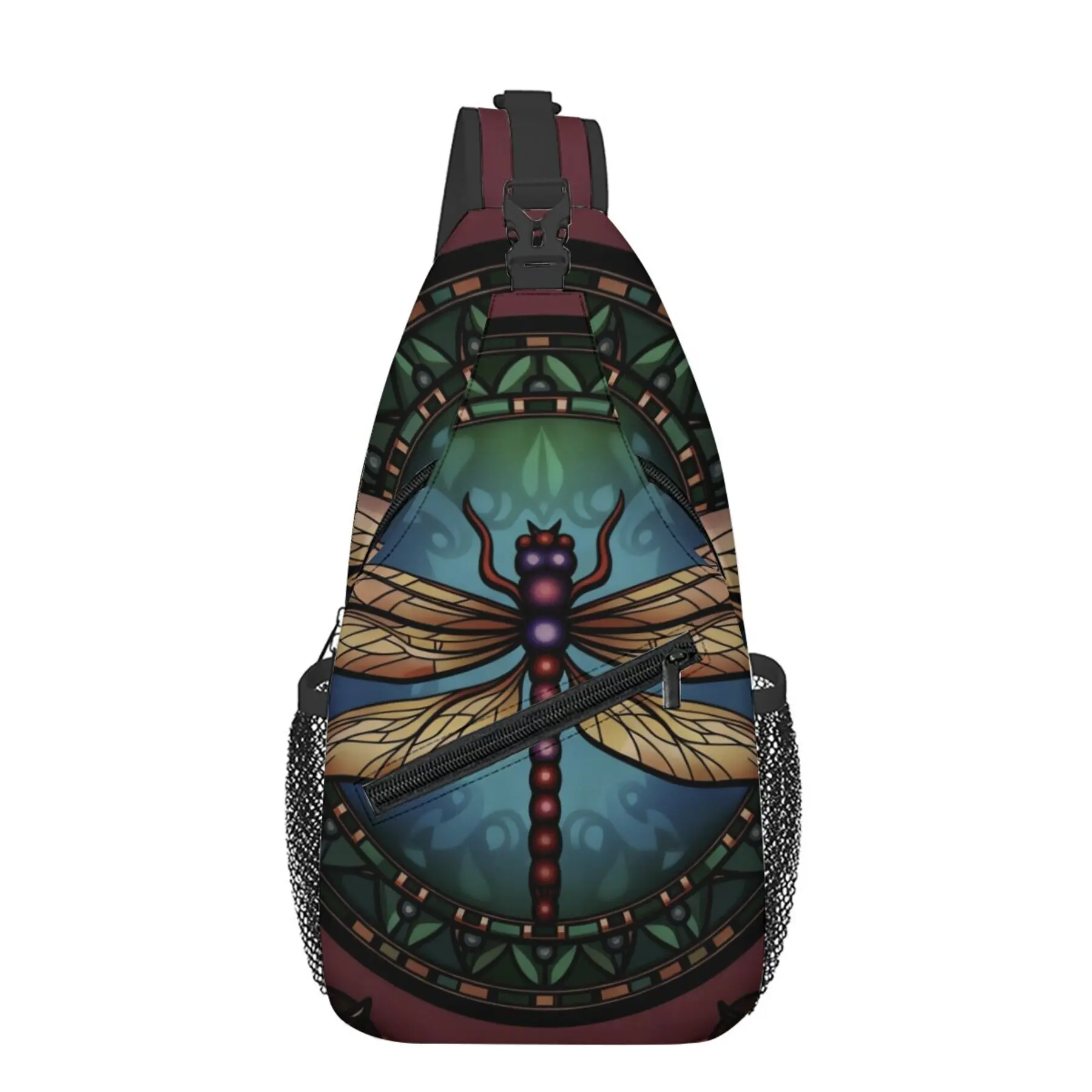 Beautiful Dragonfly Print Unisex Daily Outing and Travel Chest Crossbody Bag