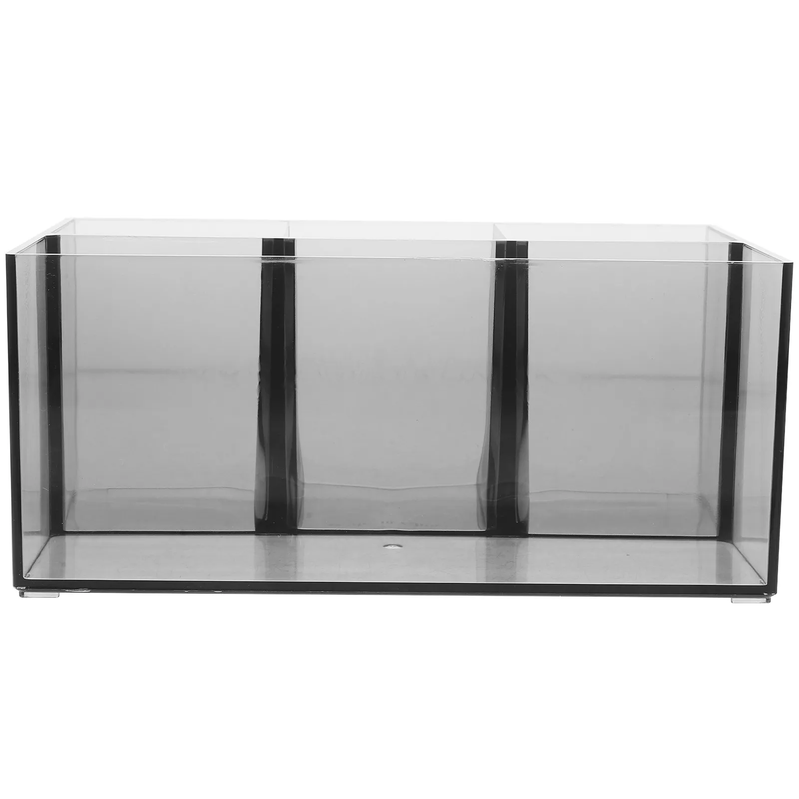 4 Slot Acrylic Makeup Brush Holder for Vanity Desk Organizer Stores Brushes Eyebrow Pencils Pens Efficiently Clean Modern