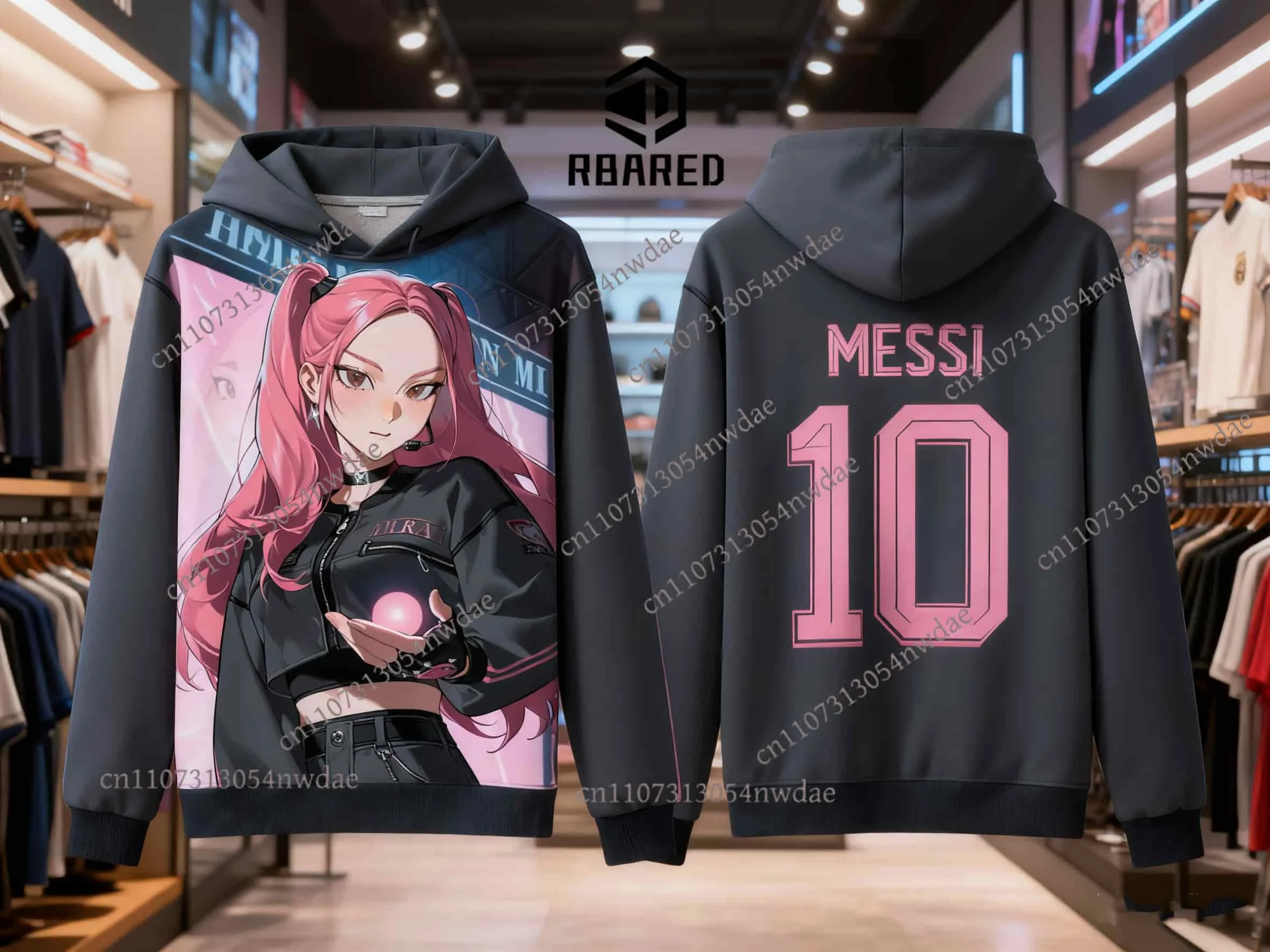 

KPop Demon Hunters MESSI No.10 Fan Commemoration 3D Printed Long Sleeve Hoodie - For All Ages, Warm Cozy, Casual & Sports Wear