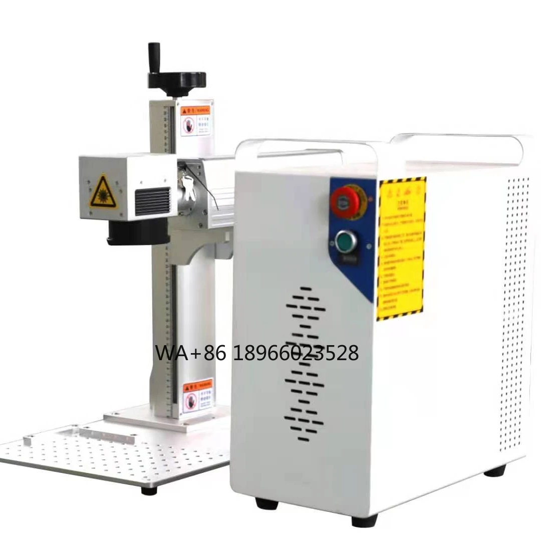 20W 30W Affordable Portable Fiber Marking Machine Mini Fiber Marking DST Metal Kingdom Key Training Figure Power