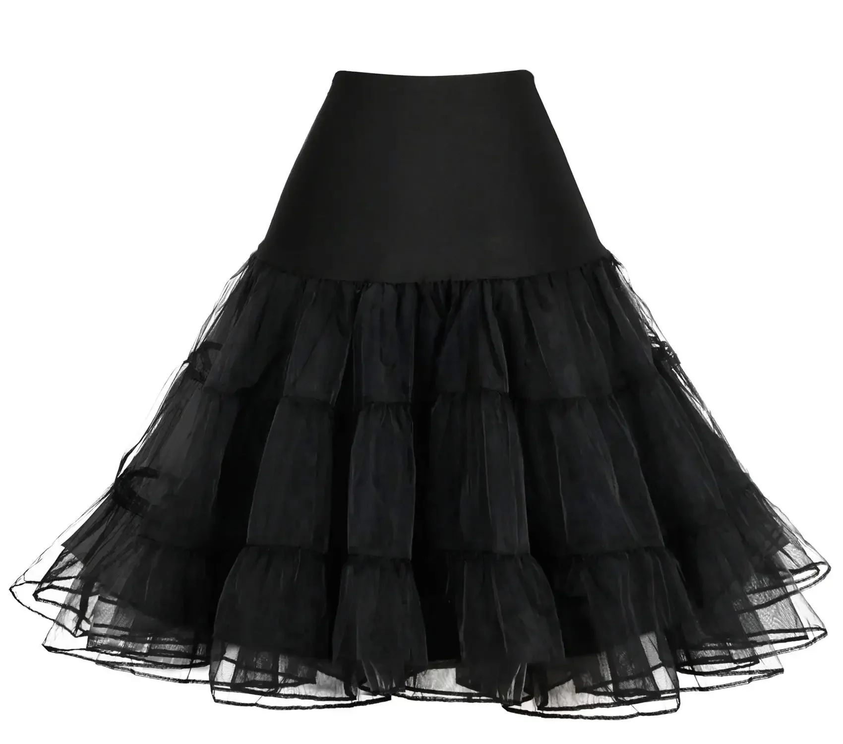 Novo estilo fresco olhando feminino anáguas crinolina tutu saia 50s vintage rockabilly inchado underskirt